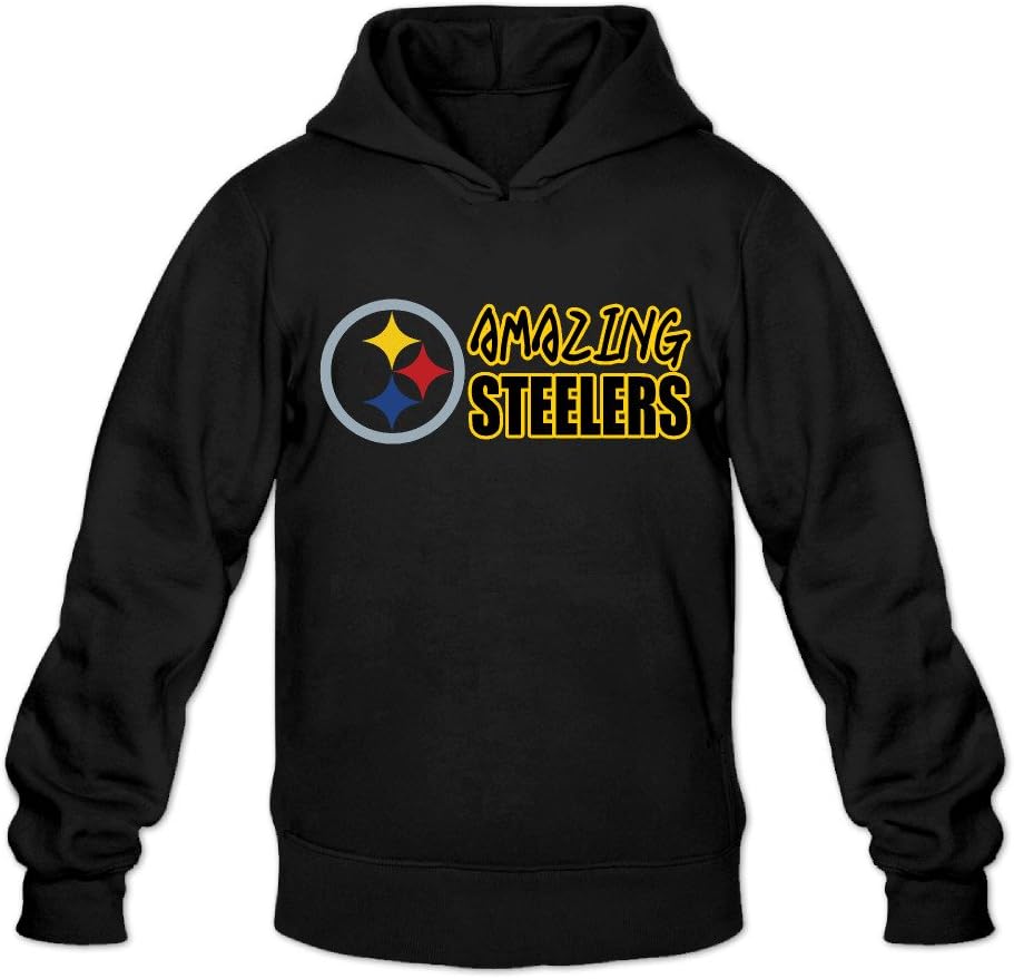 Rebecca Funny Troy Polamalu Pittsburgh Steeler Men's Long Sleeve Hoodies Black