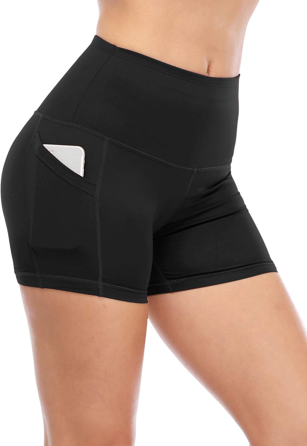 Cadmus Women's High Waist Running Workout Short Out Pockets: Clothing