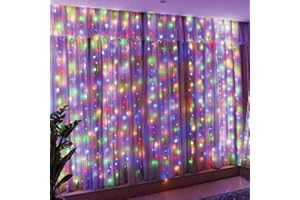 19.6x10ft Led Curtain String Lights USB Fairy Lights Curtain for Bedroom Wedding Party Festive Season Propose Marriage Window