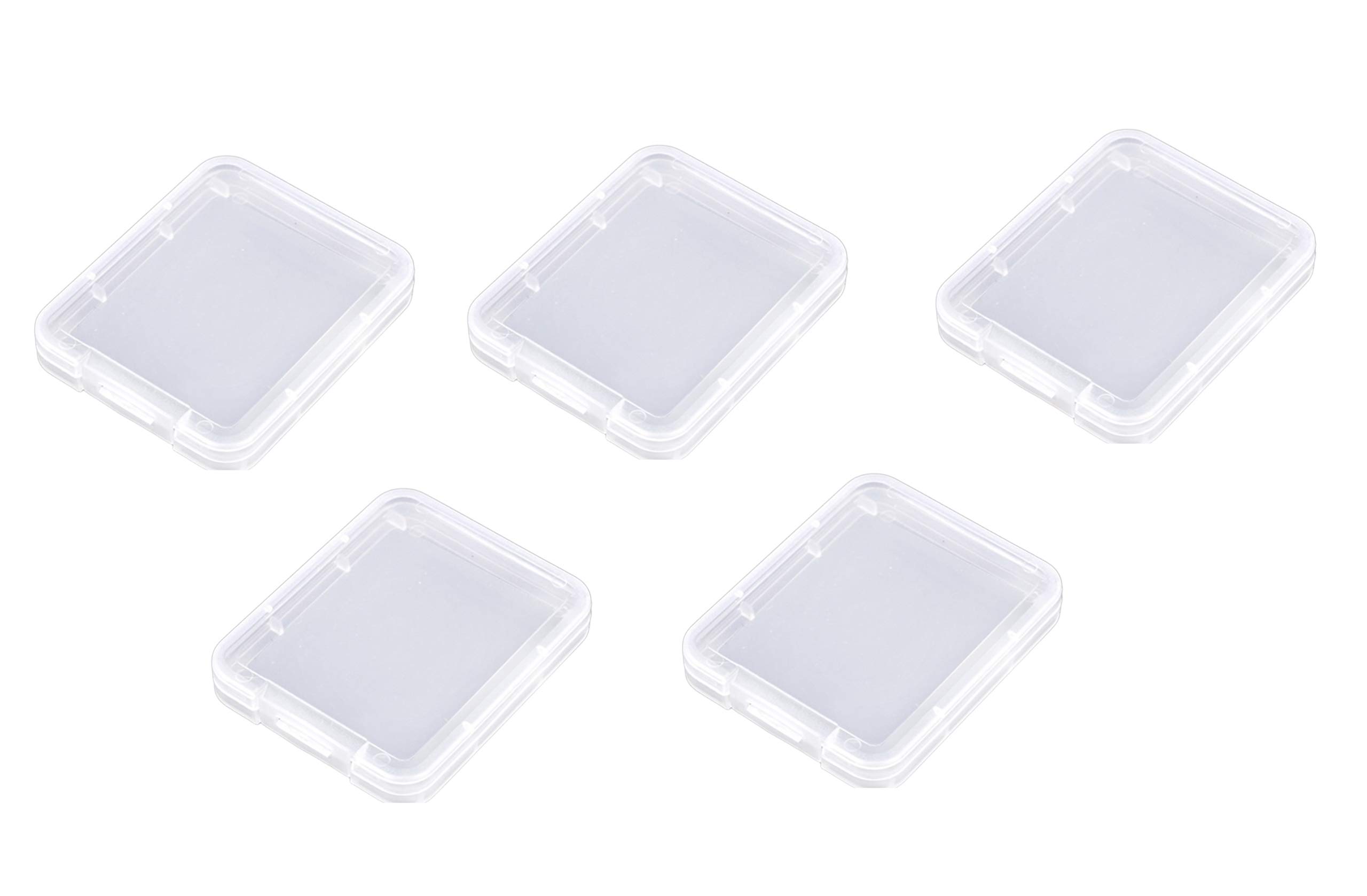 HAYATEC Compact Flash Transparent Holder Case Memory Card CF SDHC Box Storage Set (5 Pack)
