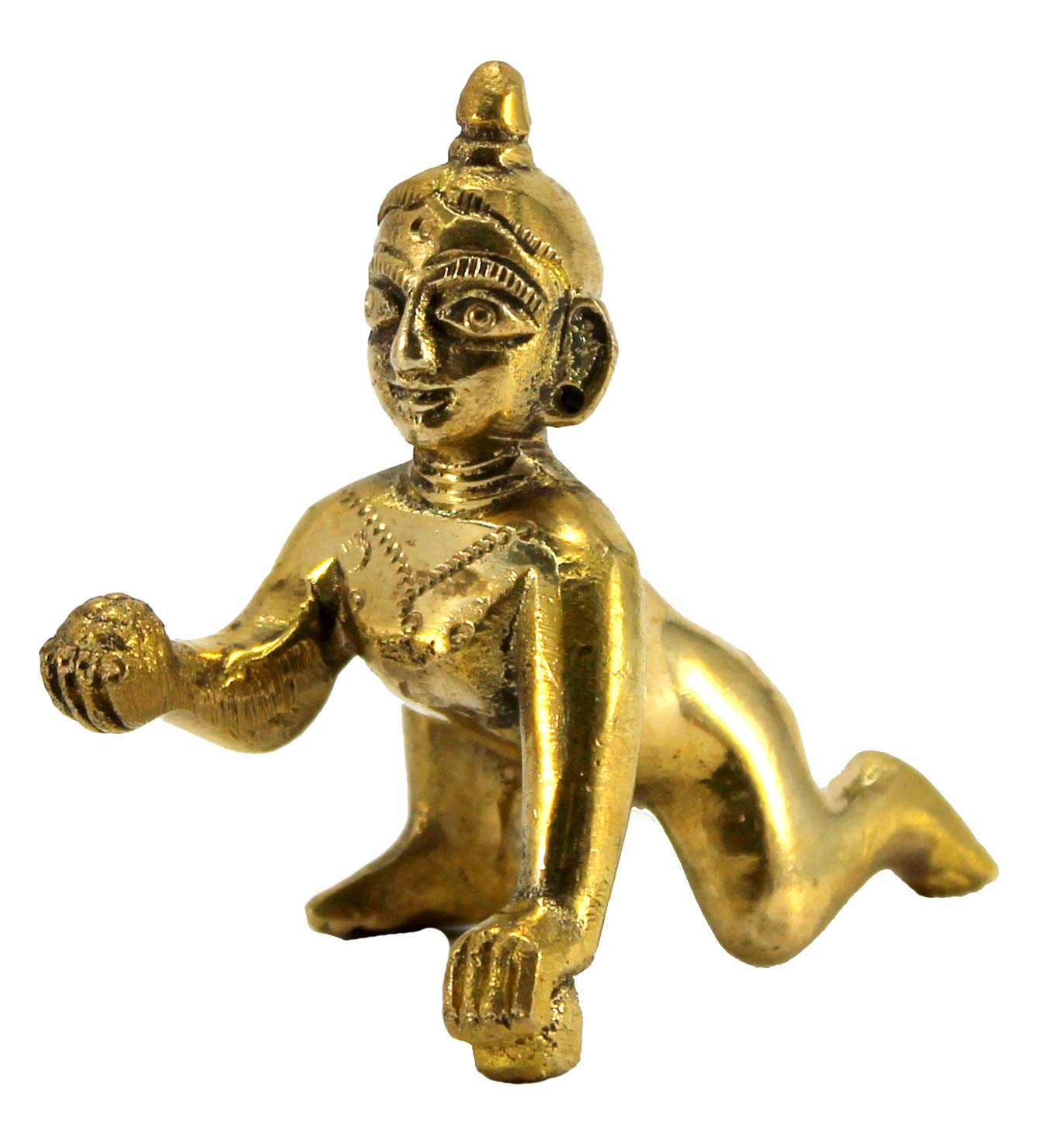 StonKraft Brass Krishna Laddu Gopal Kanha Makhan Chor (Laddu Gopal) — image 1