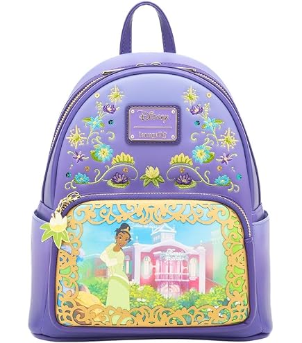 Loungefly Disney The Princess And The Frog Tiana Flower Mini Backpack LIGHT GREEN NONE: Clothing, Shoes & Jewelry