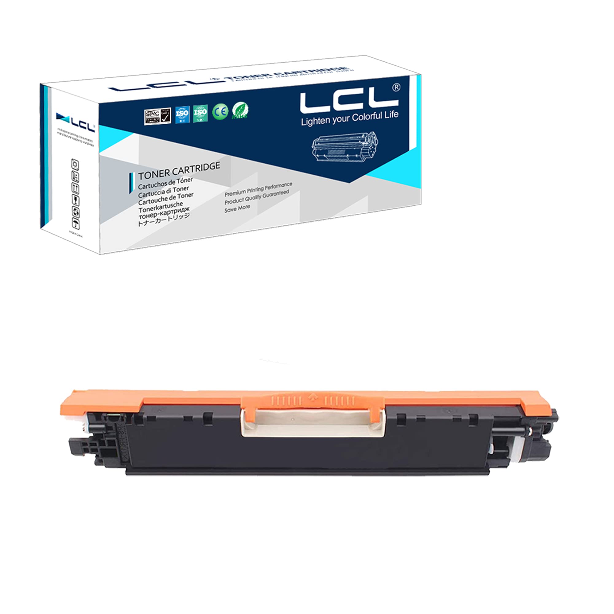LCL Remanufactured 126A 130A CE310A CF350A Toner Cartridge (1PK Black) Replacement for HP Color LaserJet Pro MFP M176 M176FN M177 M177FW M176n Laserjet Pro CP1020 CP1025 CP1025nw LaserJet MFP M175