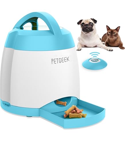 PETGEEK Automatic Dog Feeder/Treat Dispenser with Rechargeable