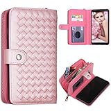 Galaxy S8 Plus Case, Galaxy S8 Plus Wallet Case, Pasonomi PU Leather Protective Shell Detachable Folio Flip Holster Carrying Case with Card Holder for Samsung Galaxy S8+ / S8 Plus 2017 (Rose Gold)
