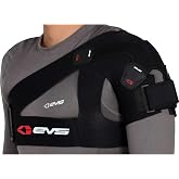 EVS SB03 Shoulder Brace, Compression Fit, Medical Grade, w/ X-Strap, S | Compression support for rotator cuff pain, past shoulder injuries and recovery, for motocross, MTB and off-road riding