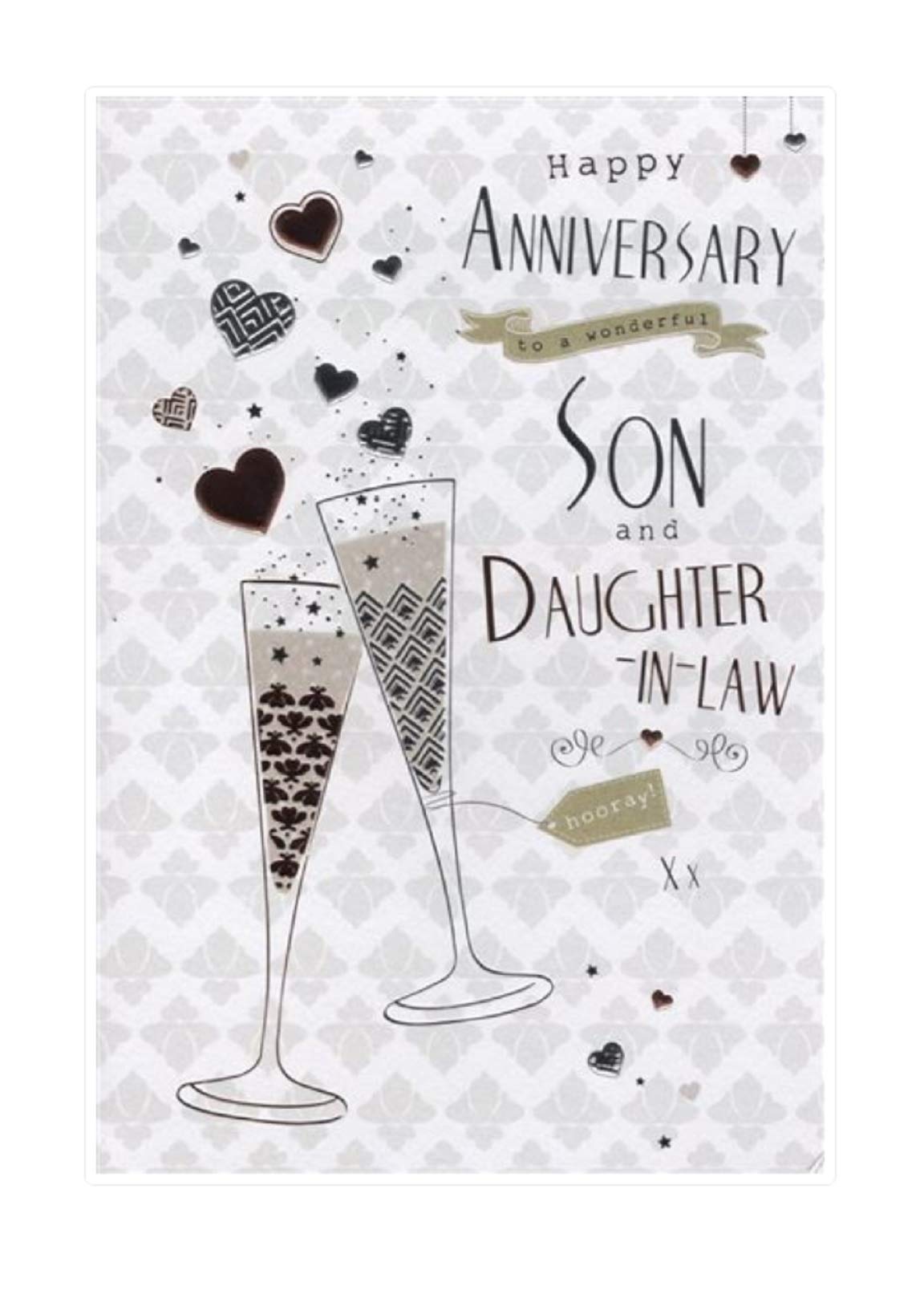 Son and Daughter in Law On your Anniversary card