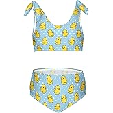 YYZZH Flying Bee Honey On Yellow Girls Bikini Sets 2 Piece Swimsuits Bathing Suit Swimwear