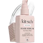 Kitsch Hair Serum For Frizzy Hair &ndash; With 450&deg;F Thermal Protection - 2.3oz | Lightweight Hair Shine Spray, Adds Glossy Shine, Smooths Flyaways &amp; Safe for Color Treated Hair &ndash; Made in USA
