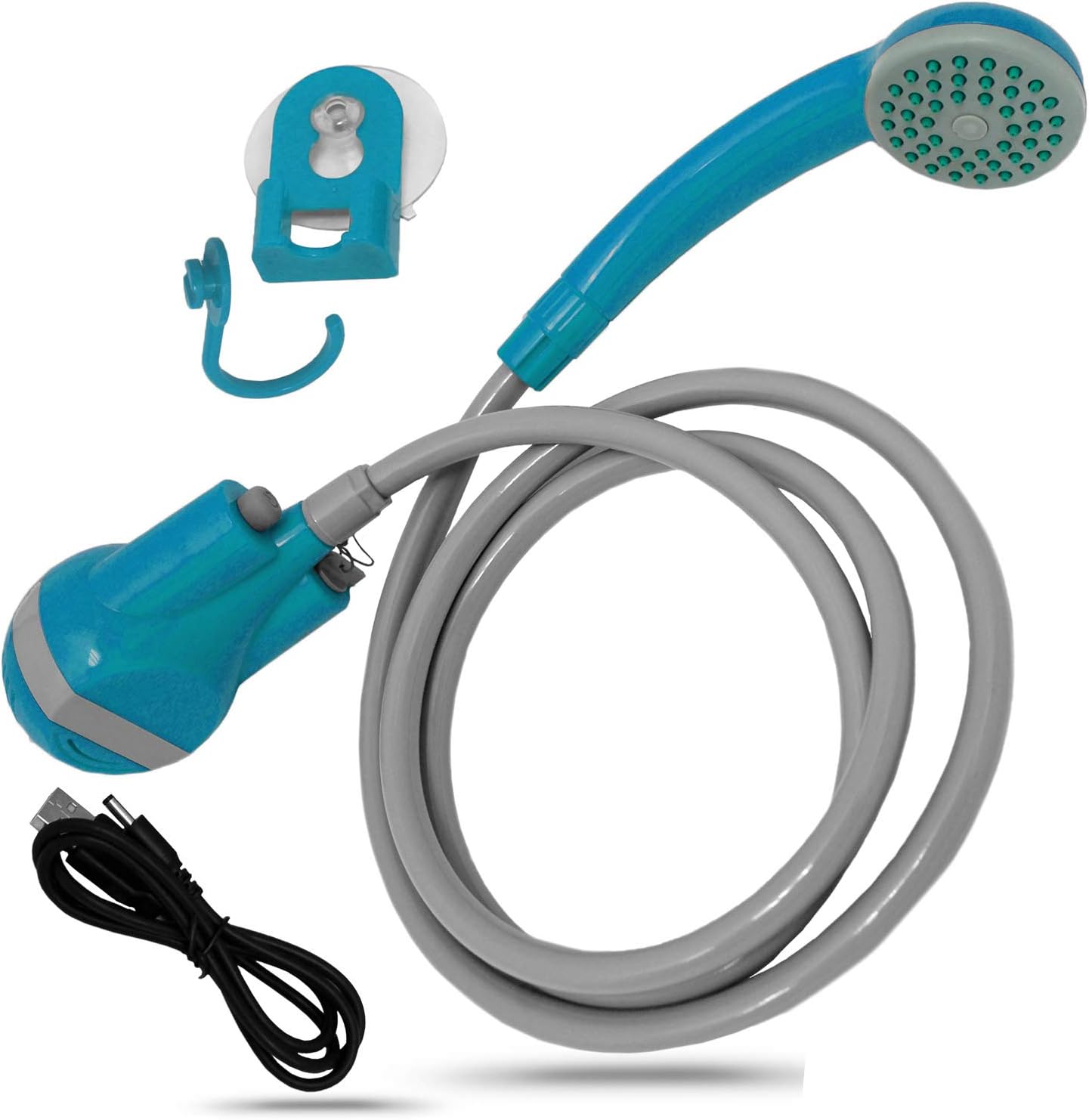 Handheld Indoor Outdoor Portable Shower Hand Held Rechargeable Showerhead Pumps Water from