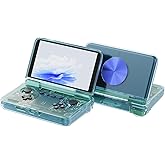 for Retroid Pocket Flip 2 Retro Game Console Protective Case,Clear TPU Cover Compatible with Retroid Pocket Flip 2,Shockproof Drop-Proof Game Console Case Cover (Clear Blue)