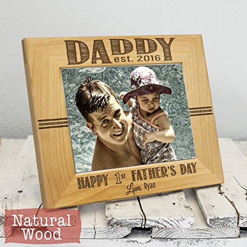 Personalized First Father's Day Gift - Dad Picture Frame -Thoughtful Daddy Gift -Fathers Day Gift-First Father's Day