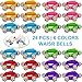 ZISUEX 24PCS Band Wrist Bells Jingle Bells Instrument Percussion Musical Orchestra Rattles Party Favors Toys Wrist Bells and Ankle Bells KTV Birthday Gifts