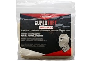 Trimaco SuperTuff Cotton Spray Sock, White, 1 Count, Unisex Adult, Painters, DIY Enthusiasts, One Size