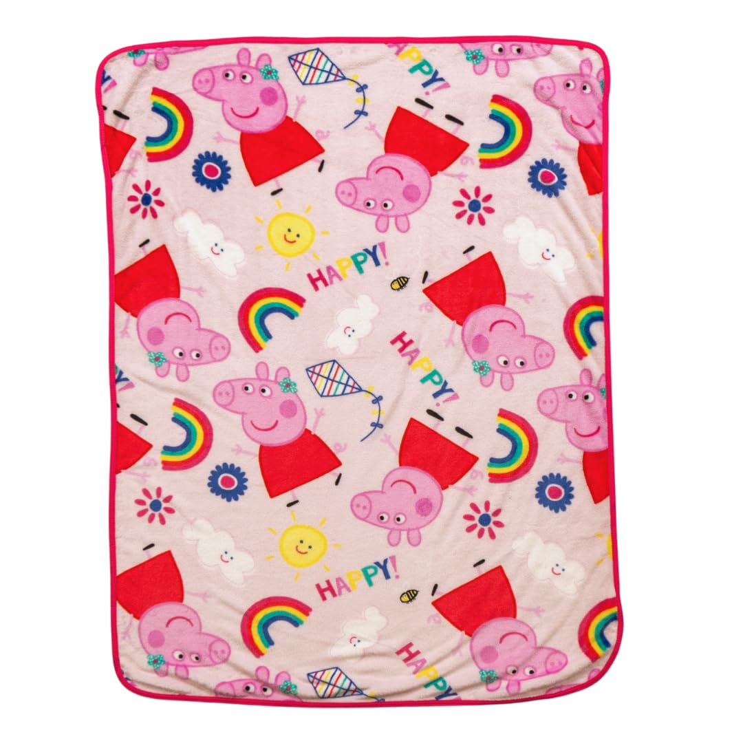 Photo 1 of Franco Peppa Pig Kids Bedding Super Soft Cozy Silk Touch Throw, 40 in x 50 in, (Officially Licensed Product)