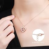 ADAZ Preserved Real Rose Gift Box with I Love You Necklace for Her view 8