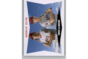 TOPPS TOTAL 2020 Topps Archives Baseball 1960 Combo Cards #60CC-TO Mike Trout/Shohei Ohtani Los Angeles Angels Official MLB Trading Card