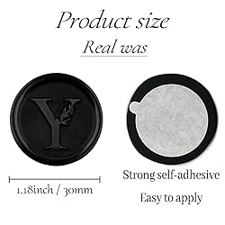 25Pcs Black Wax Seal Stickers Handmade Vintage