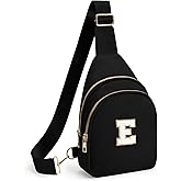 Small Sling Bag for Girls Initial Fanny Pack for Women,Cute Travel Crossbody Bag for Teen,Personalized Purse Belt Bags