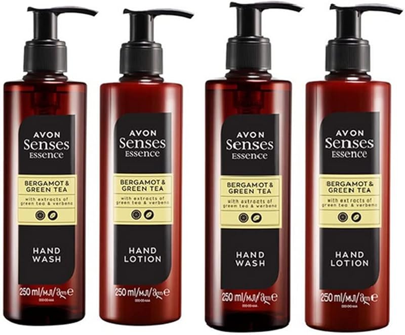 Avon Senses Bergamot Green Tea Hand Care Duo Set x2 250ml Bottles