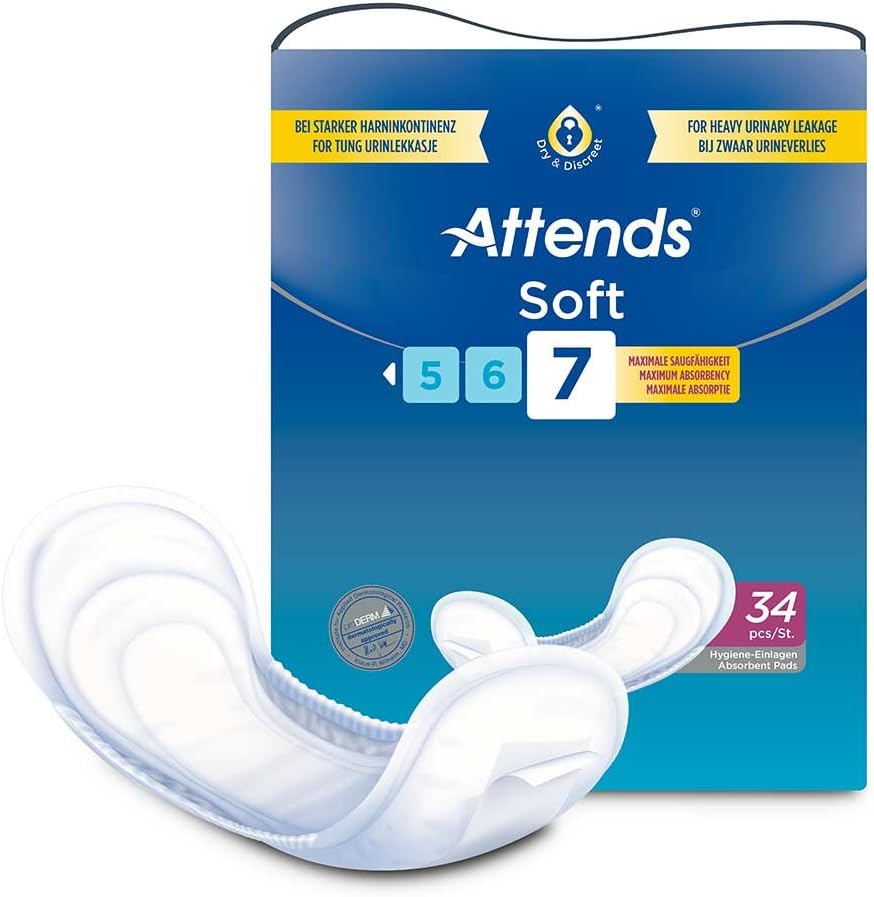 Attends Soft 7, 136 Units (4 Packs of 34) 204818, White, Level 7 - Image 3