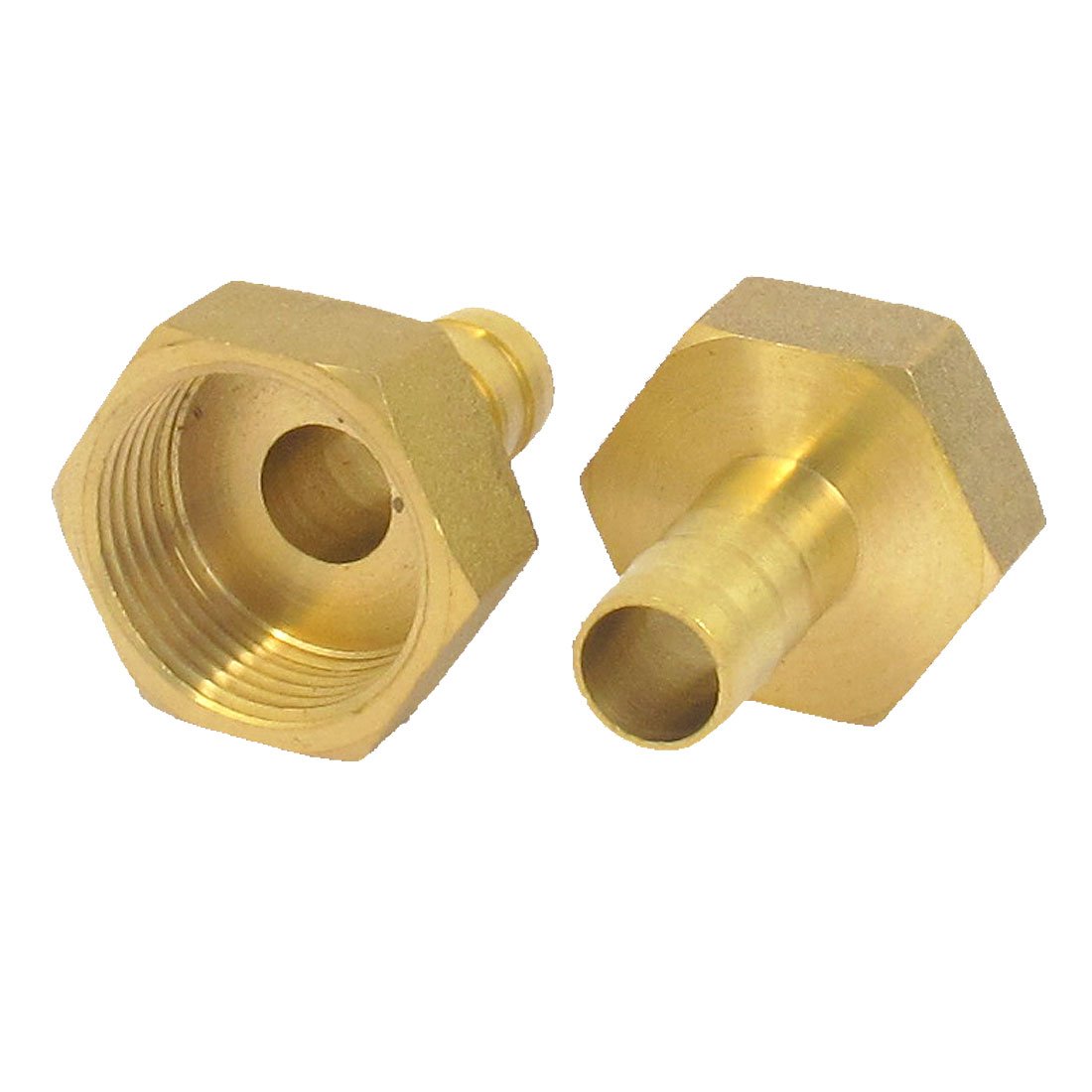 Sourcingmap 3/4BSP Female Thread 12mm Tube Dia Brass Hose Barb Coupler Connector 2pcs