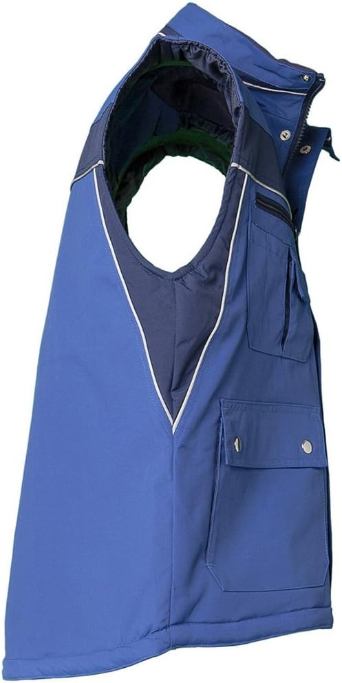 Planam 2581052 Size Large "Plaline" Winter Vest - Royal Blue/Navy - Image 4