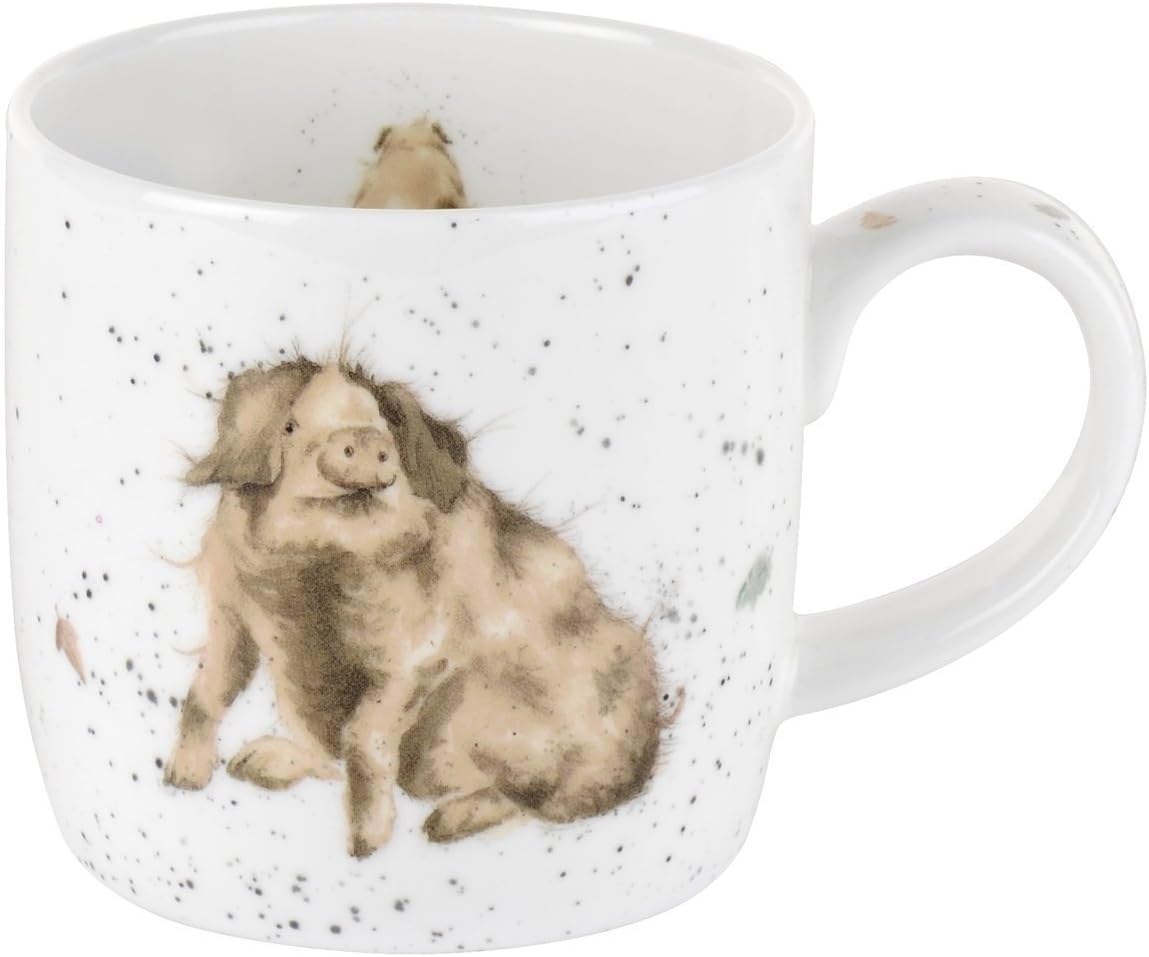 Portmeirion Home & Gifts Truffles Mug, Bone China, Multi-Colour, 8.5 x 12 x 8 cm