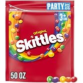 SKITTLES Original Fruity Candy 50-Ounce Party Size Pouch | Chewy fruity rainbow candy in a party size resealable bag for freshness, snack for movie nights, parties, sharing, road trip