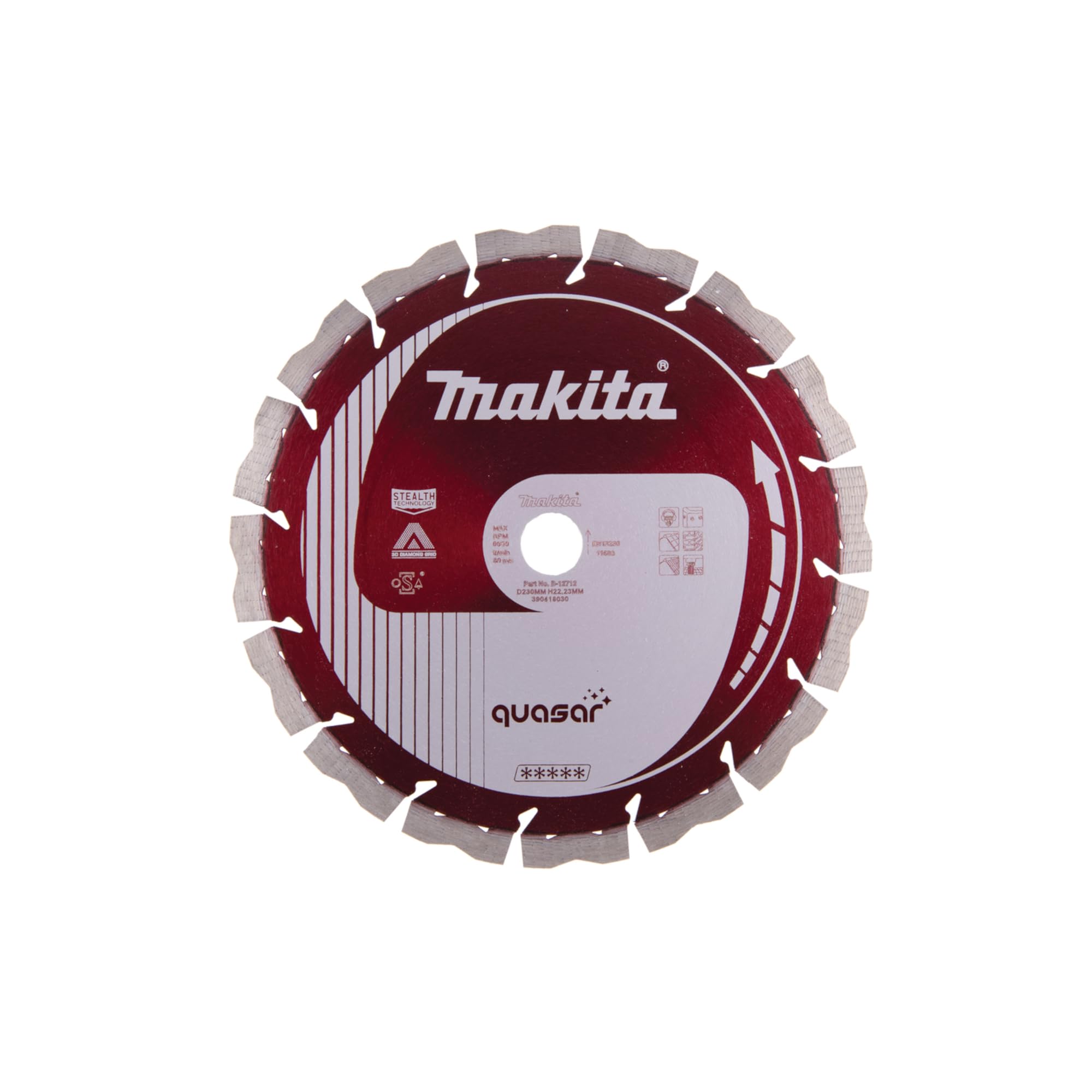 Makita B-12712 Quasar Segmented Rim