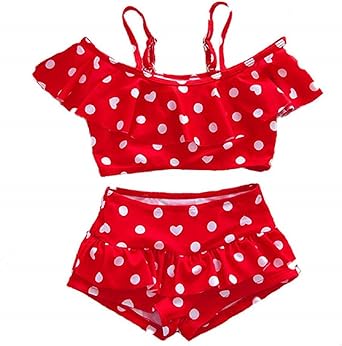 red baby swimsuit