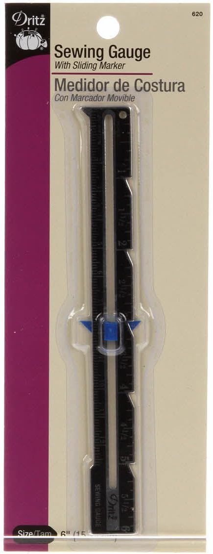 Dritz Classic 6" Sewing Gauge with Inch & Metric Markings