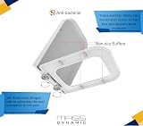 MASS DYNAMIC Square Toilet Seat Soft-Close One-Button Release White view 6