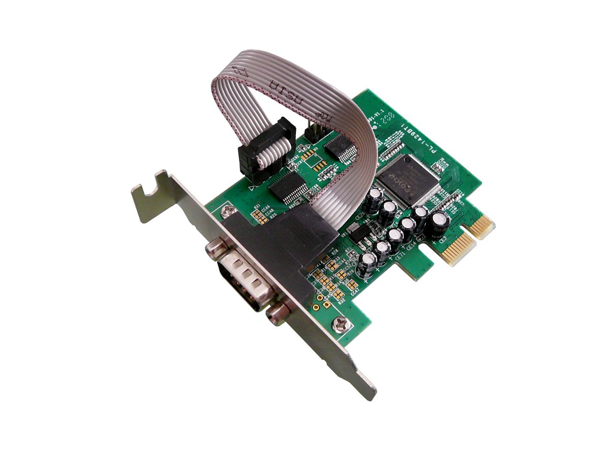 KALEA-INFORMATIQUE PCI Express PCIe 1+1 serial RS232 DB9 controller card with MOSCHIP MCS9922 chipset - LOW PROFILE