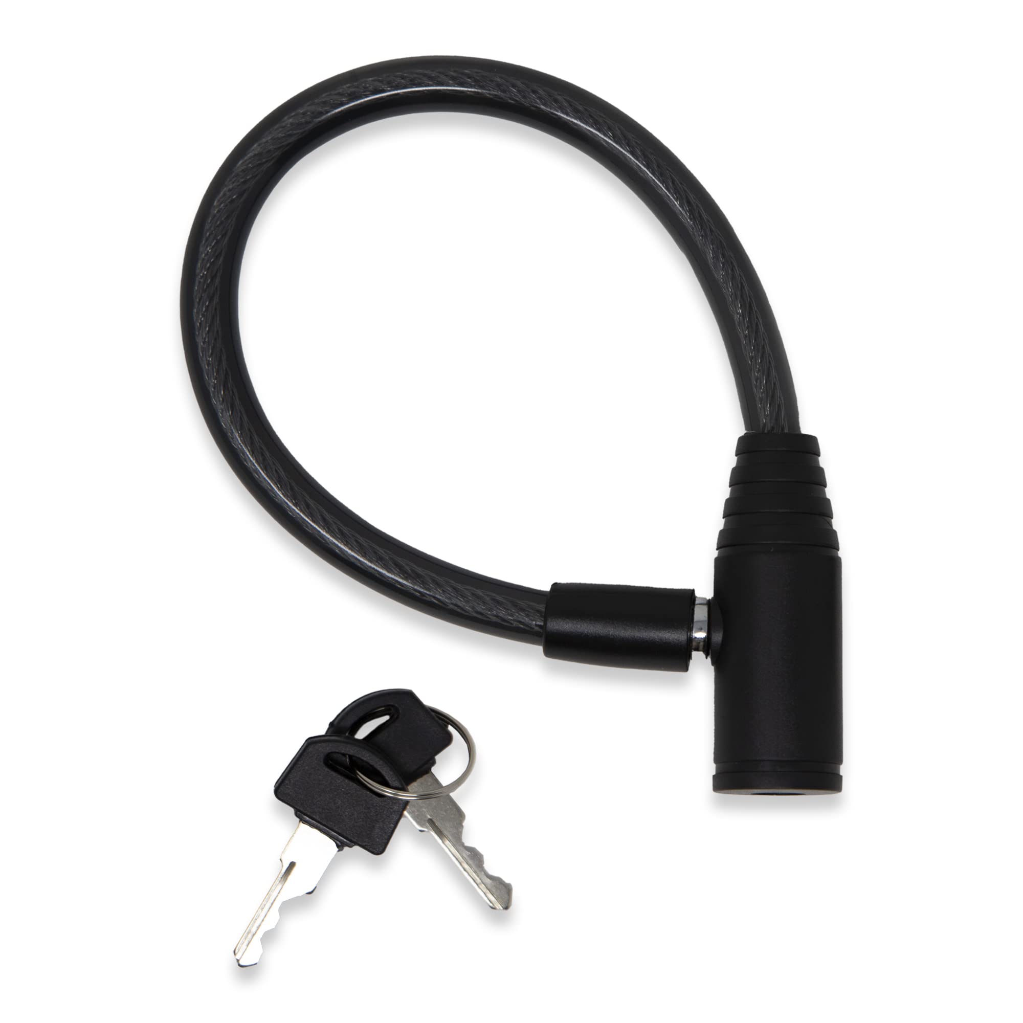Urban August Fridge Lock with Keys - Multi-Functional Cable Keyed Lock for French-Door Refrigerators and Cabinets (Regular, Black - 2 Pack) — image 1