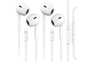 GALAWELLY for iPhone Headphones Wired Earbuds Earphones to 2 pack Built-in Microphone & Volume Control Nosie Reduction Headsets Compatible with iPhone 14/13/12/11/X/8/7/SE/Pro/Max/Plus, Support All iOS Syste