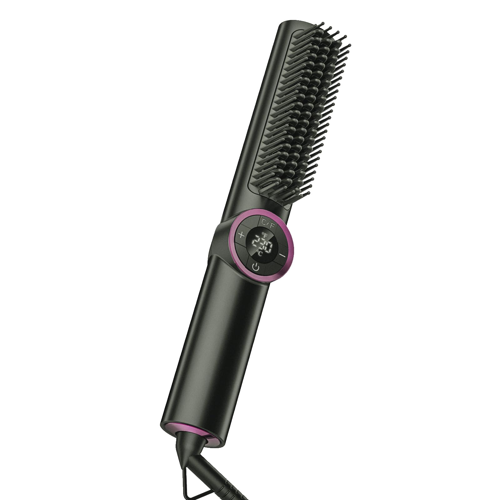 Photo 1 of JolinKoin Hair Straightener Brush for Women: Negative Ionic 3-in-1 Curling & Straightening Brush, Ceramic Hot Comb with 16 Temps