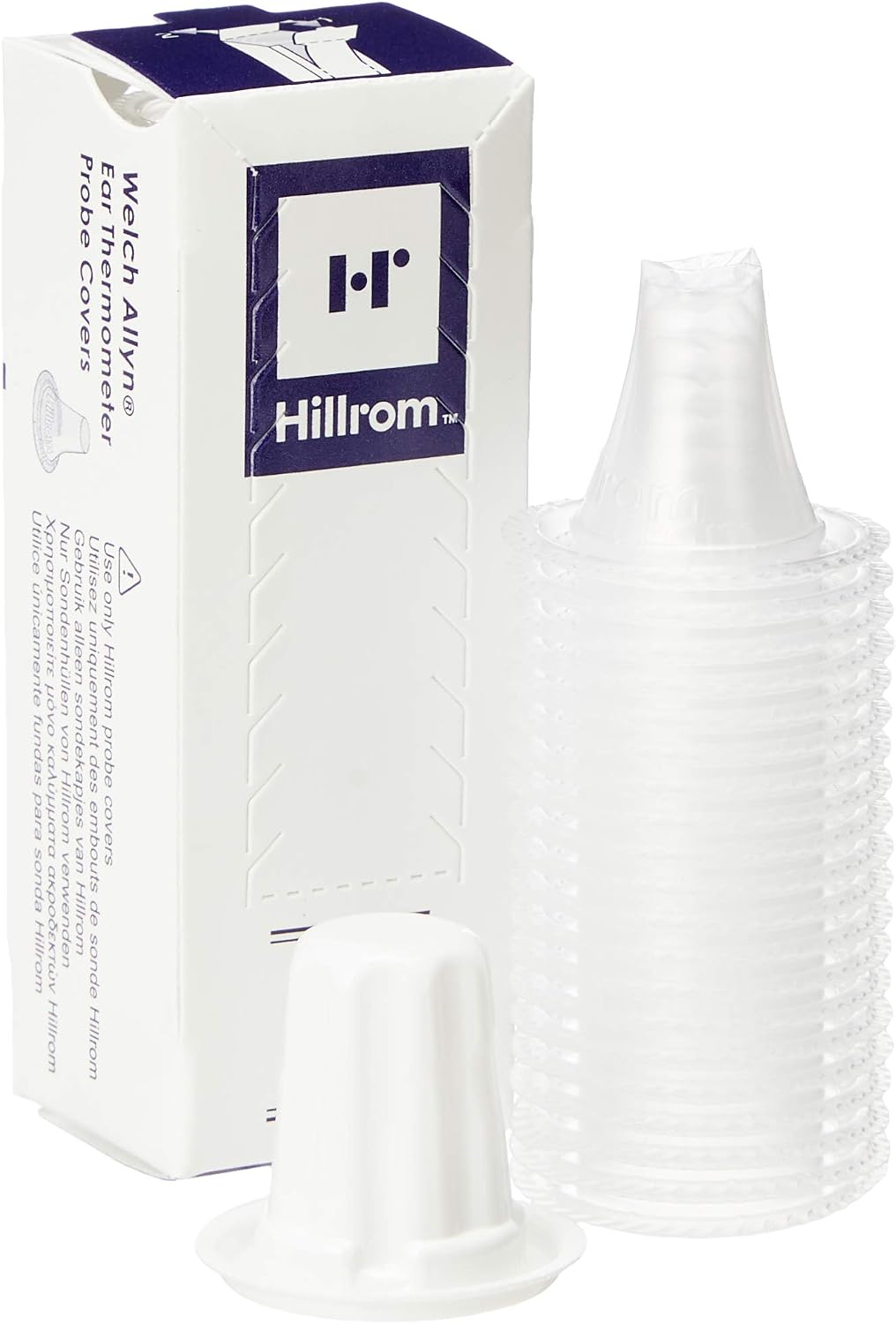 Hillrom Welch Allyn Ear Thermometer Probe Covers 200 Pack, White, 20 Count (Pack of 10)