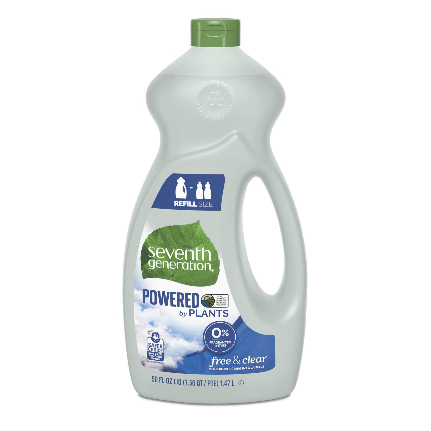 Seventh Generation 22724 Natural Dishwashing Liquid, Free & Clear