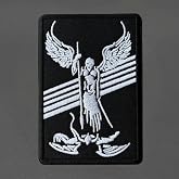 Patches for Backpacks, Archangel Michae Patches Embroidered Tactical Patches, Military Style Hook and Loop Badges, DIY Morale Applique Accessories for Jacket, Backpack, Hats