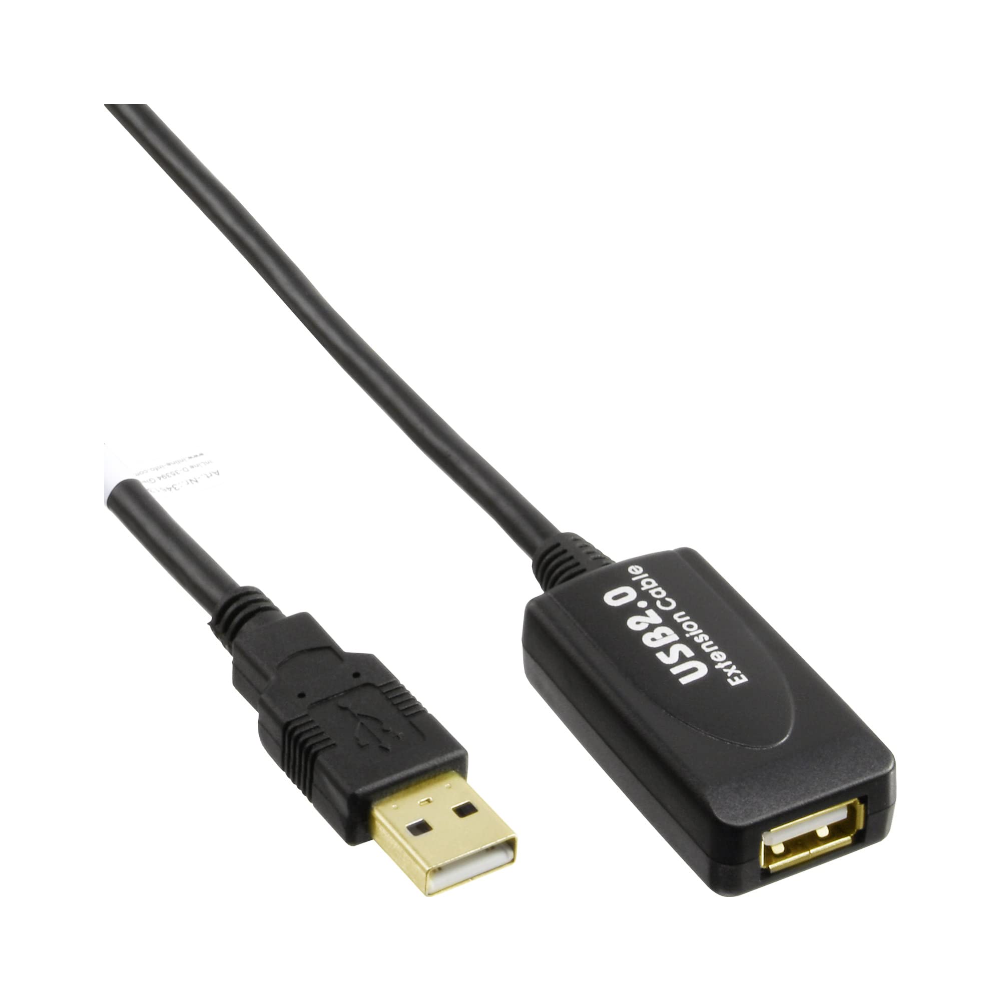 InLine USB 2.0 Aktiv-Verlängerung, mit Signalverstärkung "Repeater", Stecker A an Buchse A, 10m