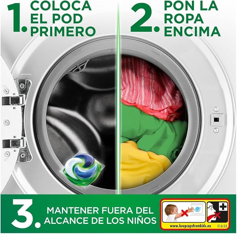 PODs Platinum, Detergente Líquido En Cápsulas Frescor Sensaciones Cápsulas, 35 Lavados