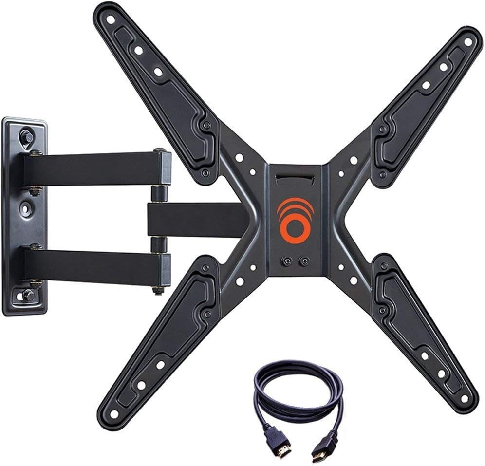 Echogear EGMF1BK Full Motion Articulating TV Wall Mount Bracket for