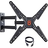 ECHOGEAR Full Motion TV Wall Mount Bracket for 26-55 Inch TVs – Extend, Tilt and Swivel Your TV - Easy Single Stud Install