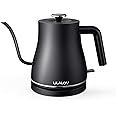 Ulalov Electric Gooseneck Kettle, 100% Stainless Steel Ultra Fast Boiling Hot Water Kettle for Pour Over Coffee & Tea, Leak-P