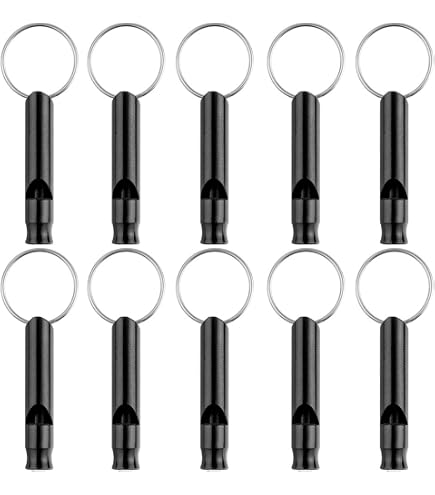 200 Sifflets De Survie Ultra-bruyants - Avec Porte-clés Aluminium - Sécurité, Randonnée, Urgence