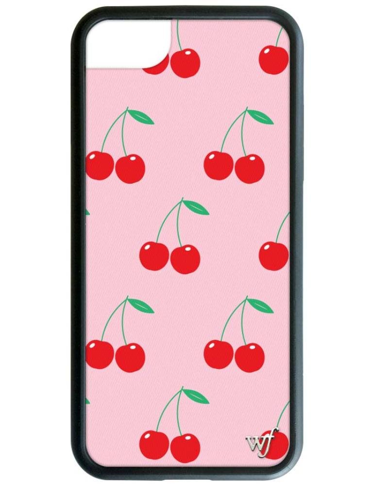 Wildflower Limited Edition iPhone Case for iPhone 6 Plus, 7 Plus, or 8 Plus (Pink Cherries
