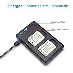 Newmowa Li-42B Replacement Battery (2 Pack) and