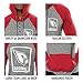 Ultra Game Men's NFL Fleece Hoodie Pullover Sweatshirt Henley, Oakland Raiders, Black, X-Large