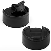 2Pcs Flip Lid for Hydro Flask 12 16 18 20 32 40 64 oz Wide Mouth Water Bottles,BPA Free Replacement Lid Cap with Button Lock for Hydroflask,Thermoflask,Iron Flask and More 2.28" Wide Mouth Bottles